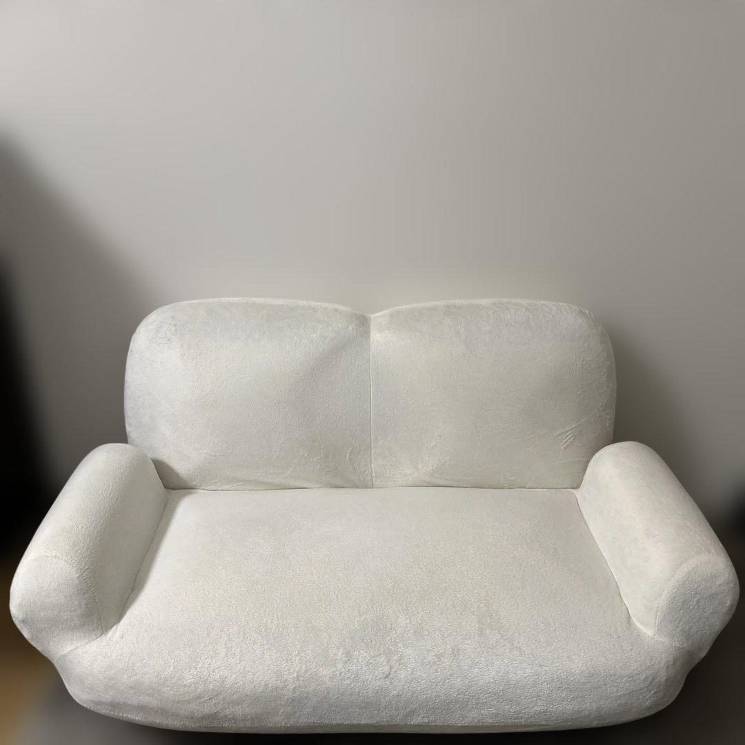 7/10まで】ソファ 2人がけ 白 SUICA-mini a615 - メルカリ