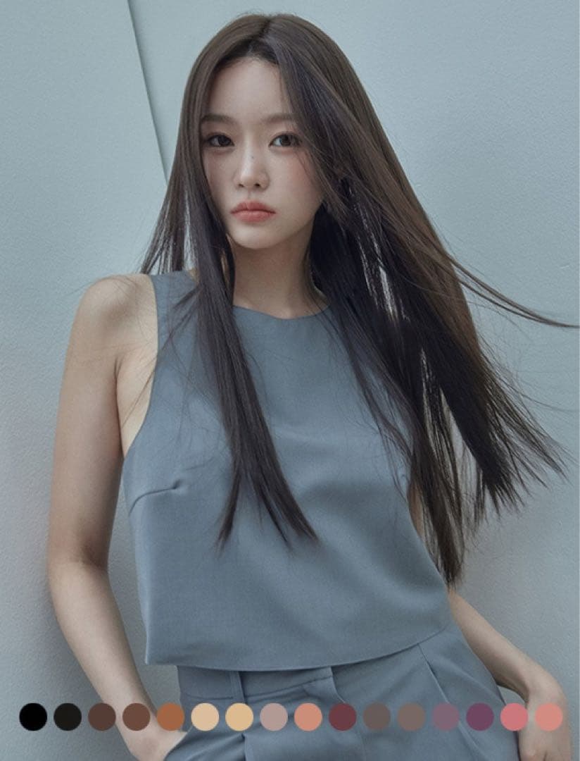 ピンクエイジ ダークブラウン スリックカットウィッグ 25インチ - メルカリ