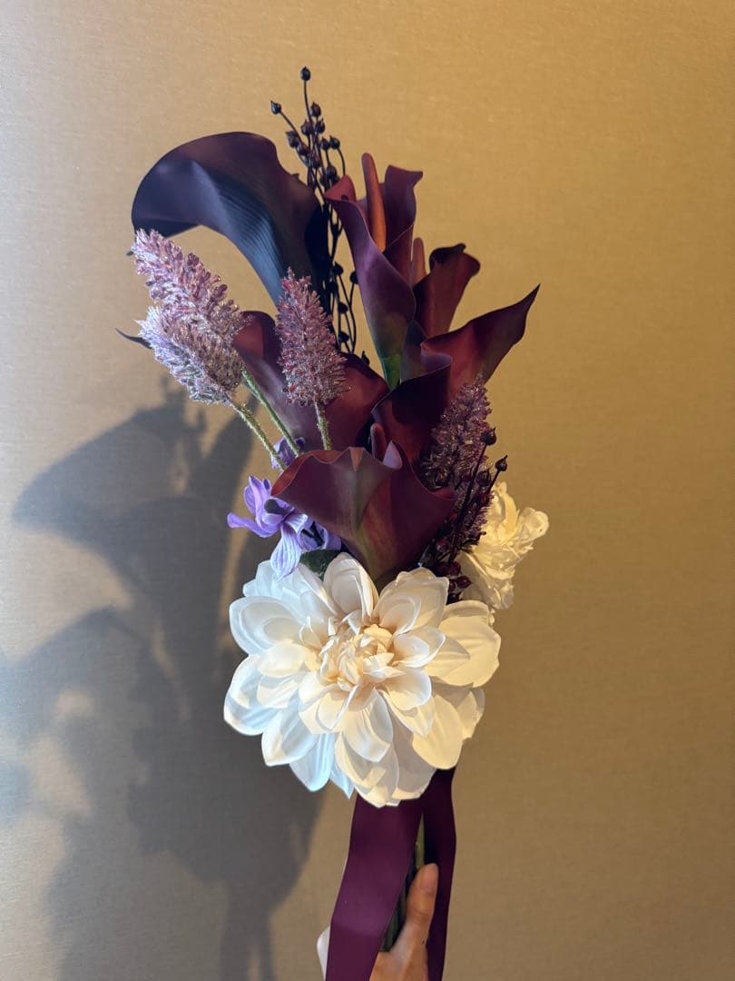 【S.H.mama】 アーティフィシャルフラワーブーケ　ブートニアつき