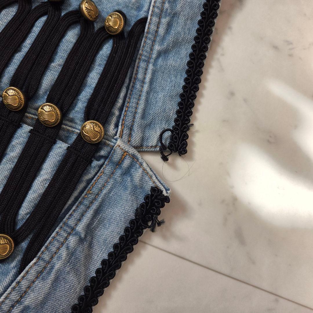 ダブスタ ナポレオンジャケット y2k デニム 限定品 平成 00s 希少