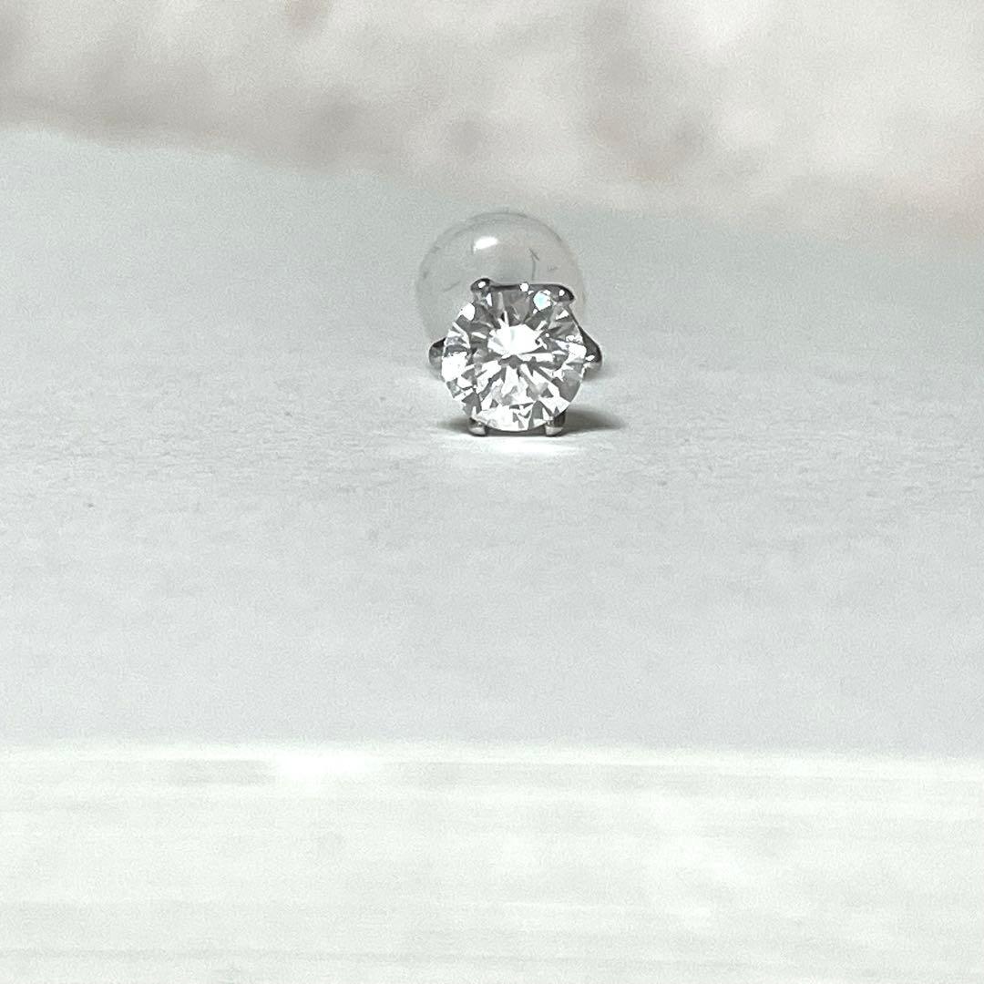 Pt900 ダイヤモンド 0.304ct 一粒ピアス 片耳用