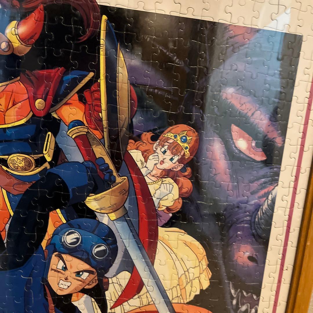 リメイク決定 当時物 90s ドラクエ1.2 糊付け済み完成パズル 鳥山明