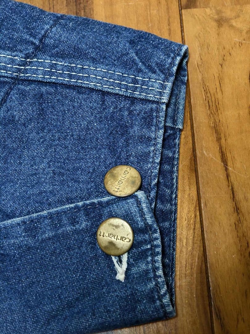 90s Carhartt ネイビー デニムジャケット - メルカリ