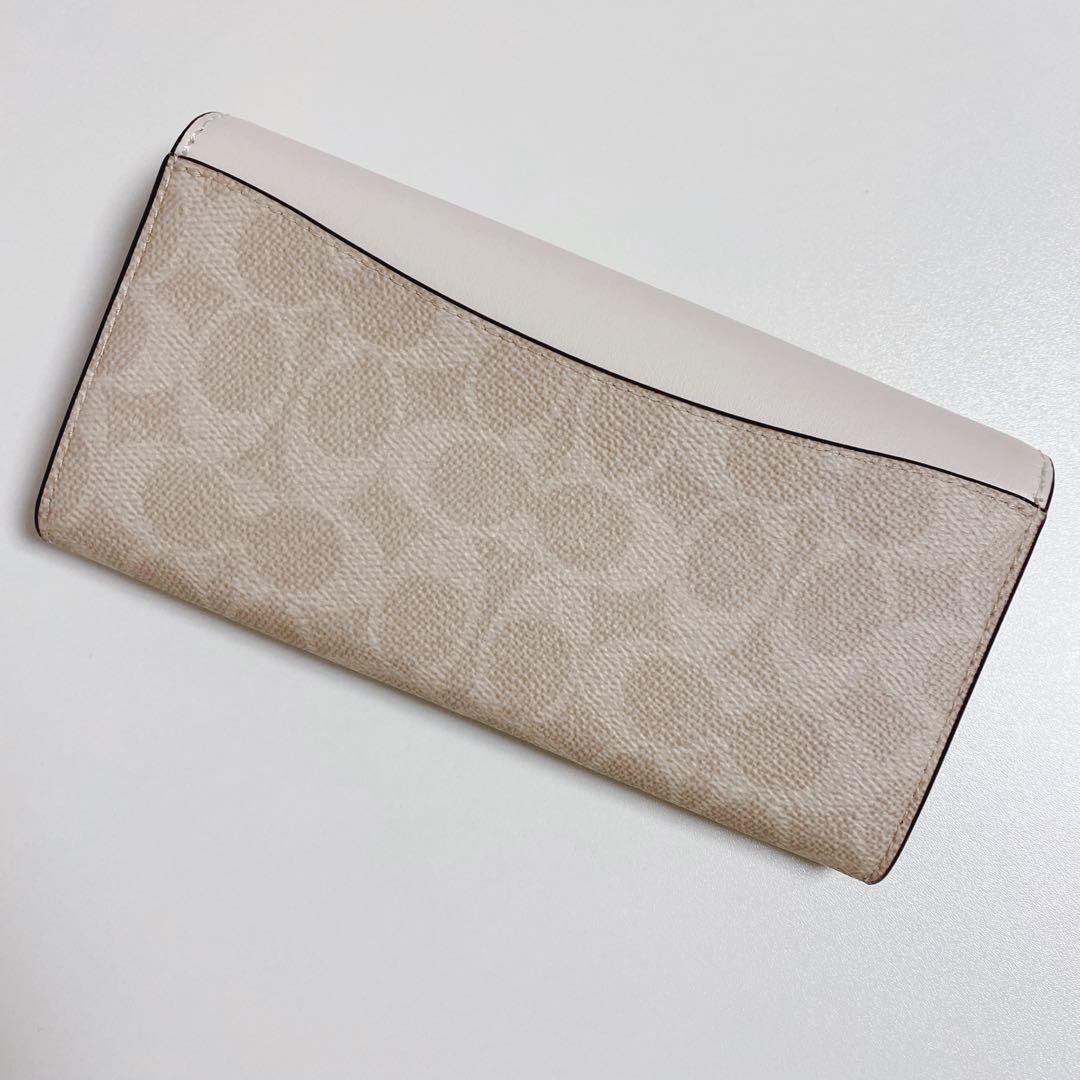 新品！】COACHコーチ☆長財布☆エンベロープウォレットシグネチャー
