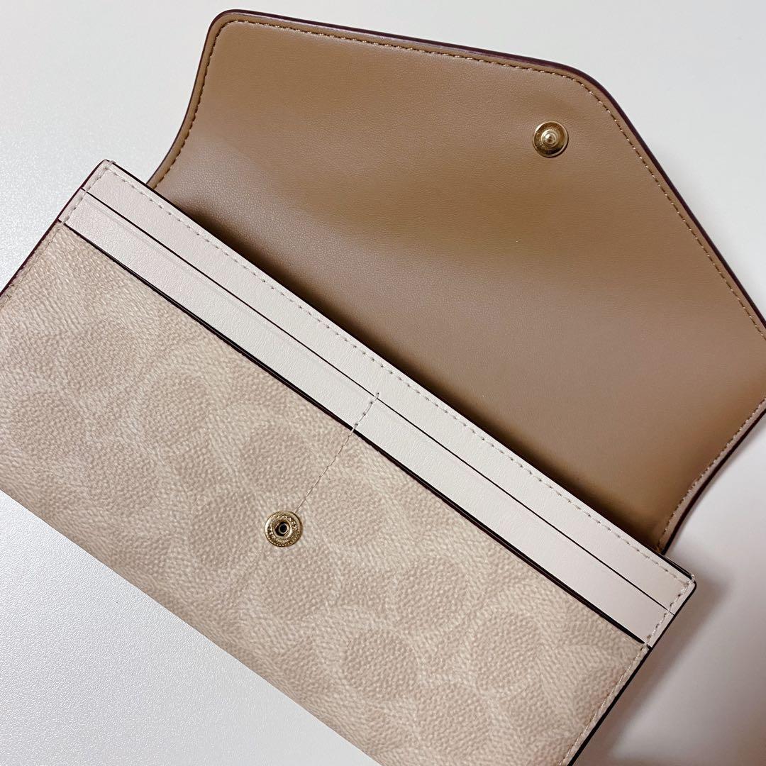 新品！】COACHコーチ☆長財布☆エンベロープウォレットシグネチャー