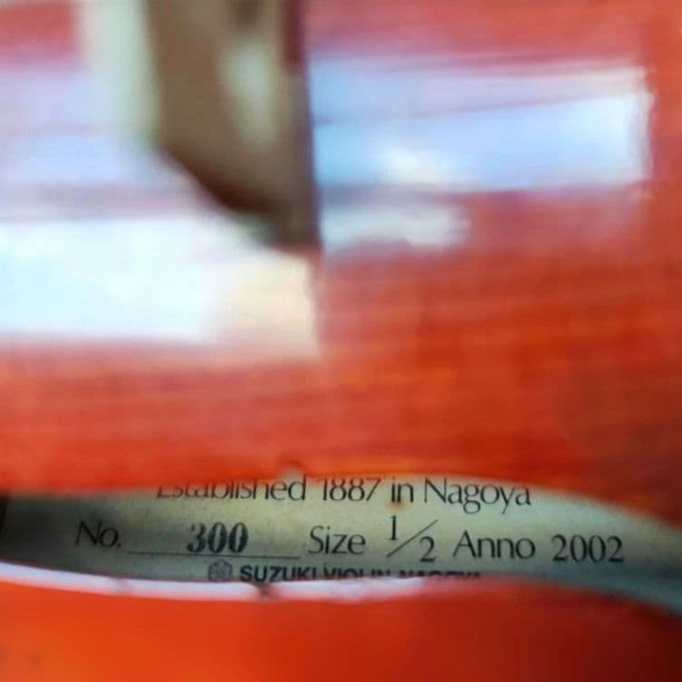 SUZUKI NO.300 1/2 バイオリン 2002年製 美虎杢 - メルカリ