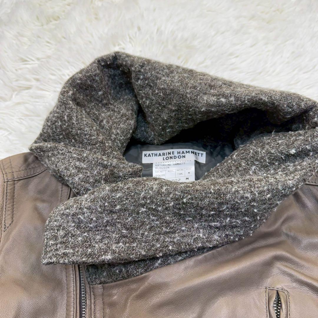 美品✨ キャサリンハムネットロンドン ゴートスキン ダブルライダース