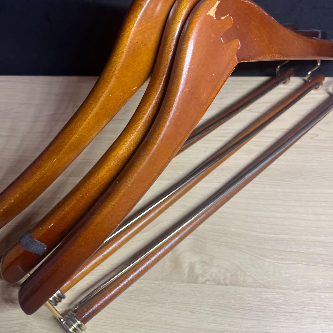 即配送！ビンテージ ラルフローレン ハンガー 6本 木製 polo