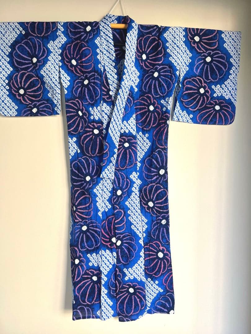 【新品未使用】有松絞り浴衣　水色　しつけ糸付き 浴衣 有松絞り つゆくさの有松鳴海絞り浴衣：つゆくさ公式通販サイト