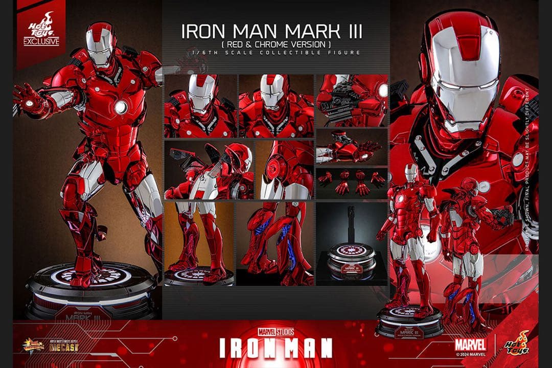 ムービー・マスターピース DIECAST アイアンマンアイアンマン・マーク3 ムービー・マスターピース DIECAST】『アイアンマン』1/6スケール