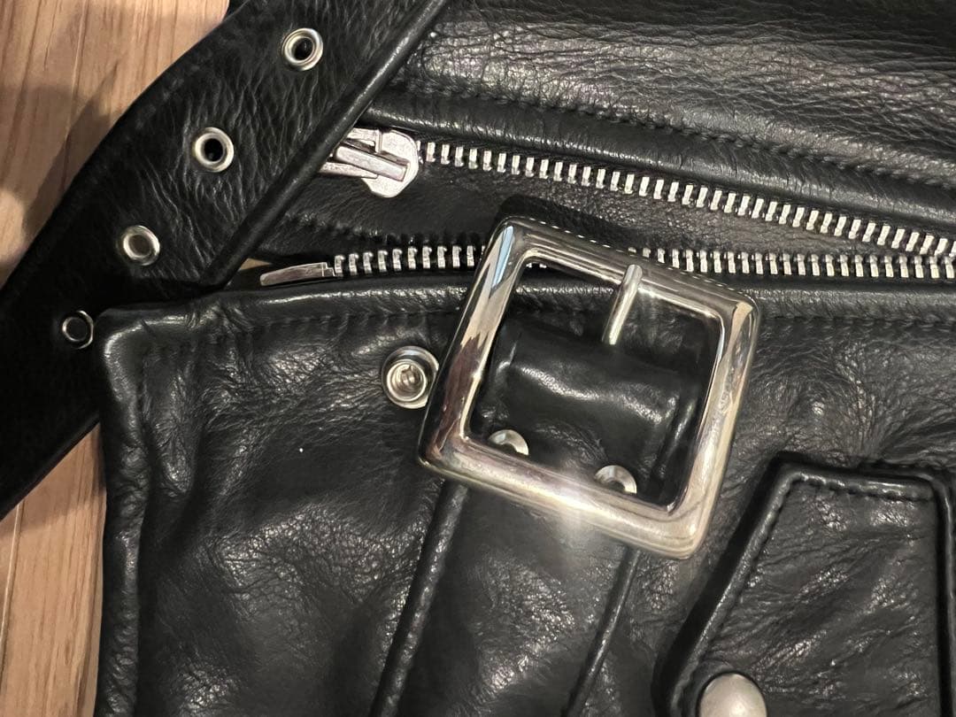 Schott ONE STAR 519 レザーライダースジャケット - メルカリ