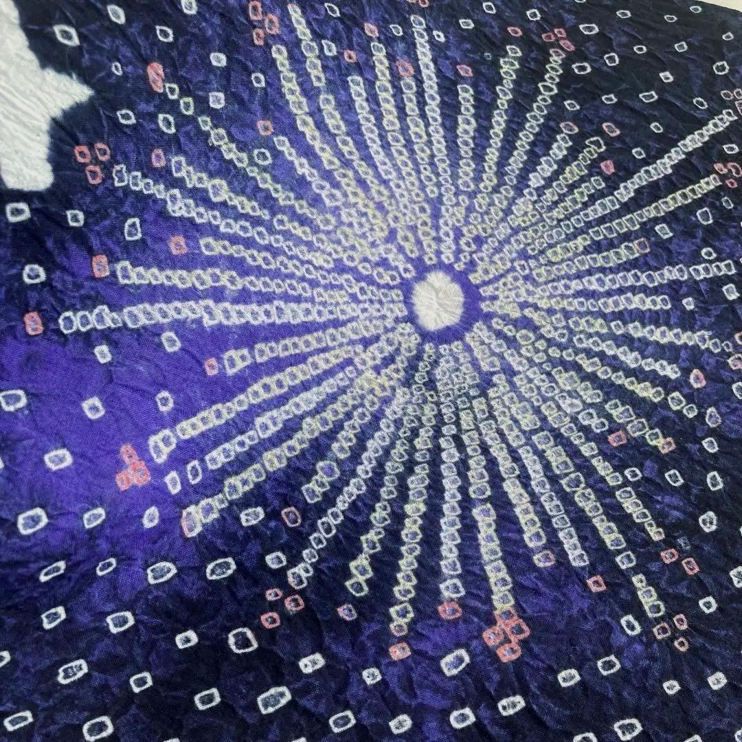 ちぃ 有松鳴海絞り　有松絞り浴衣　反物　湯のし済み　花火　No.2-150