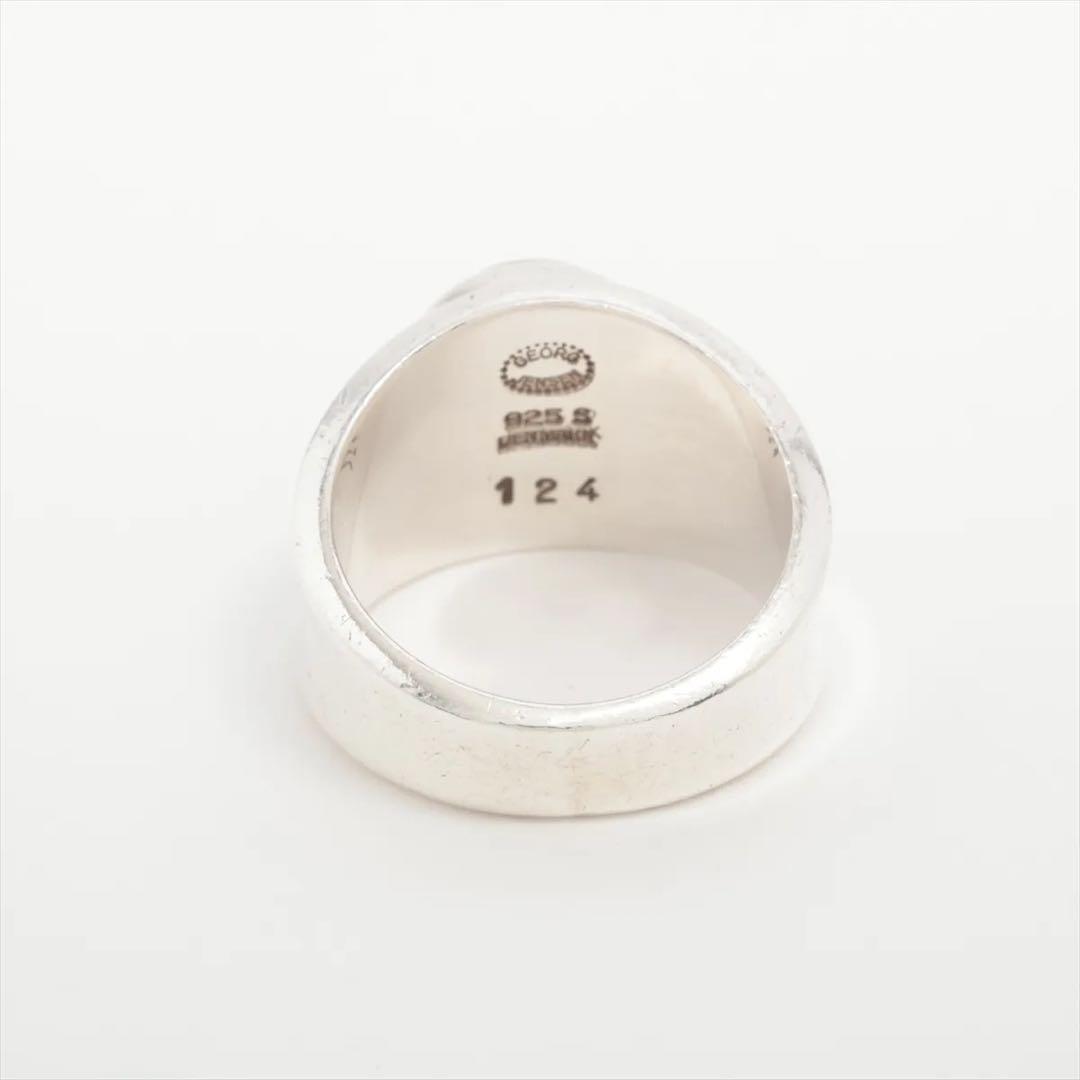 ジョージジェンセン 10号 リング ヘマタイト シルバー925 ヴィンテージ