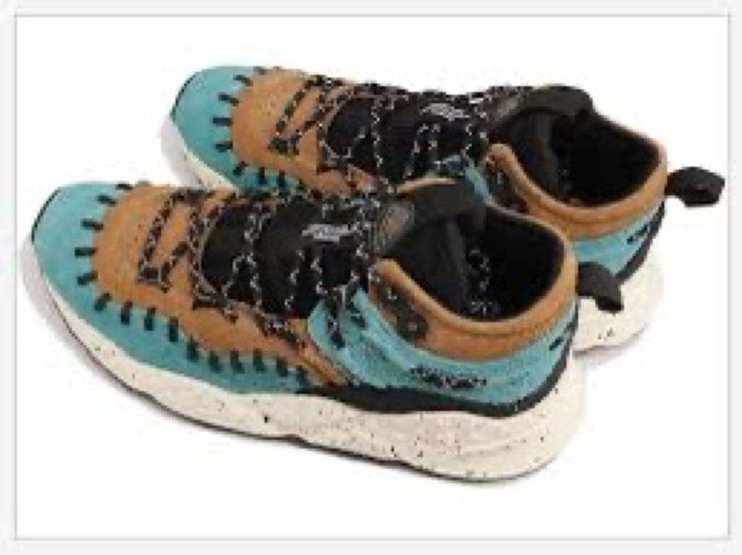 フラワーマウンテン モヒカン ターコイズ/ダークブラウン 27.5cm