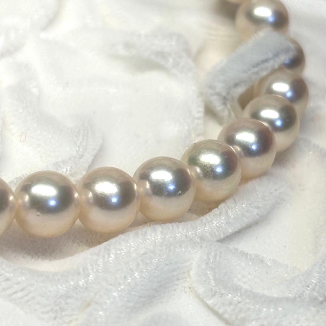 大珠 アコヤ あこや真珠 本真珠 パールネックレス 照り最強 8〜8.5mm