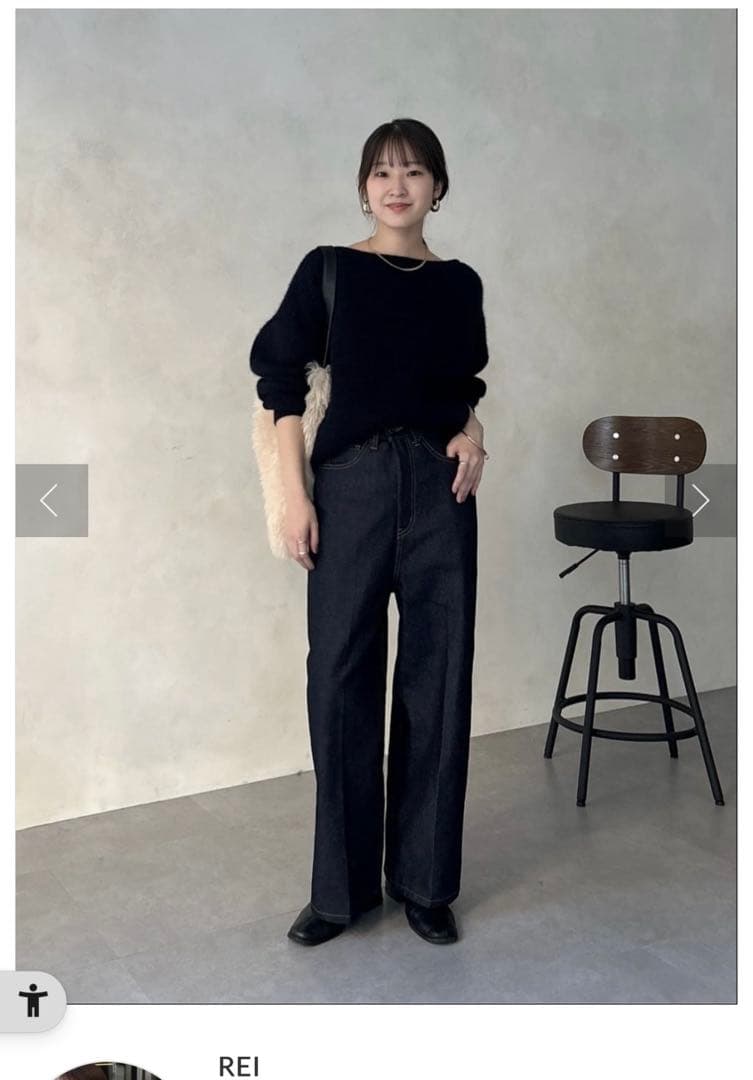 ドゥドゥ doudou ハイウエストダブルボタンデニム 36 - メルカリ