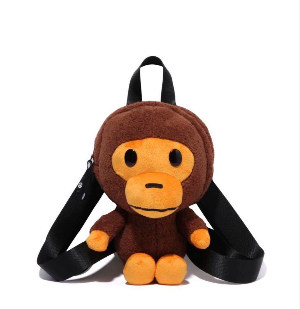 A BATHING APE BABY MILO エイプ ベイビーマイロ リュック BABY MILO PLUSH BACKPACK ベビーマイロプラッシュバックパック ア