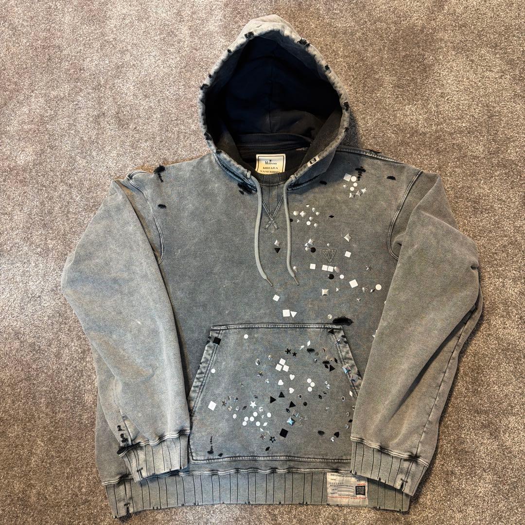 きょん様専用 ミハラヤスヒロ スタッズトリムパーカー 46 - メルカリ