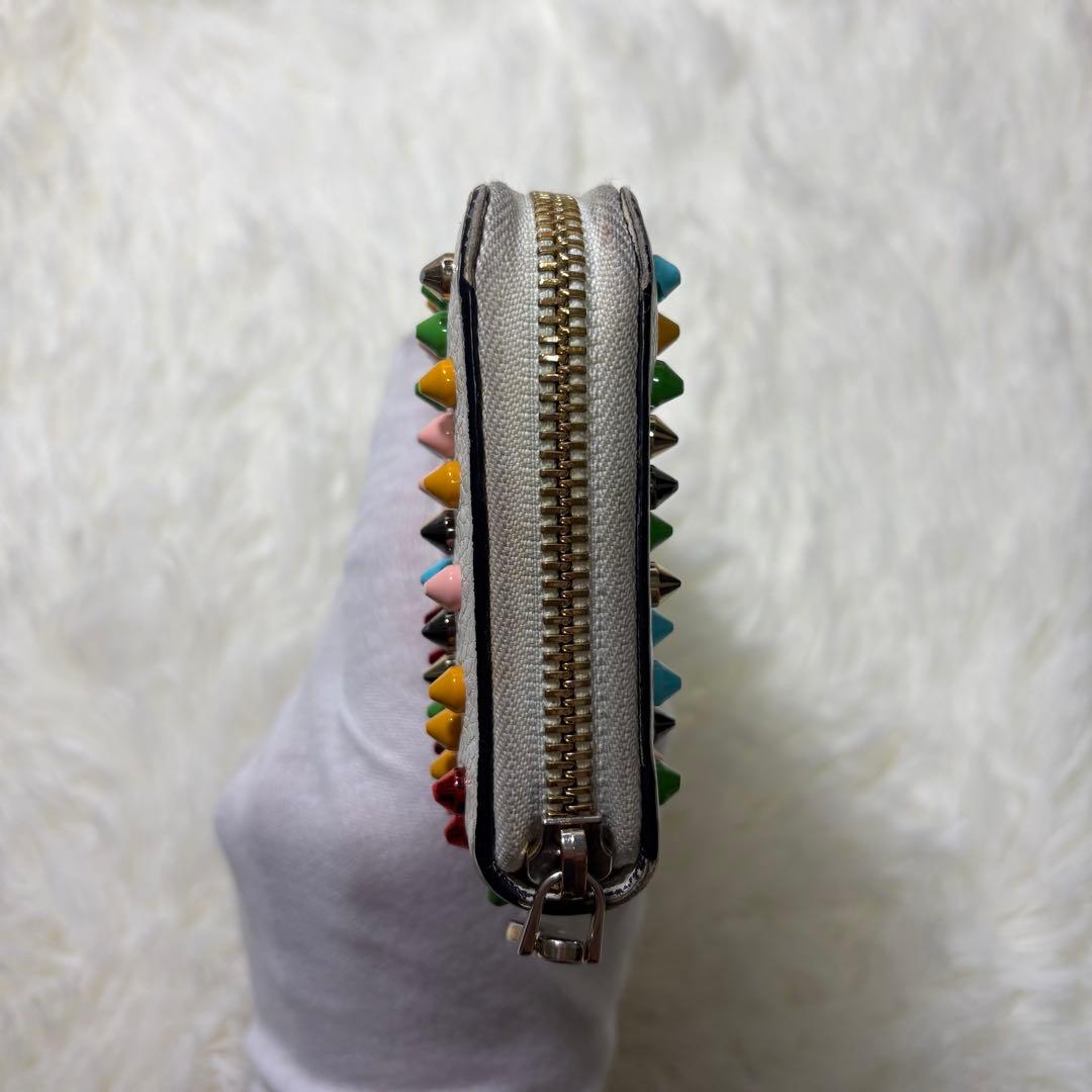 ✨美品✨ ルブタン パネトーネ スタッズ 長財布 ラウンドジップ マルチ