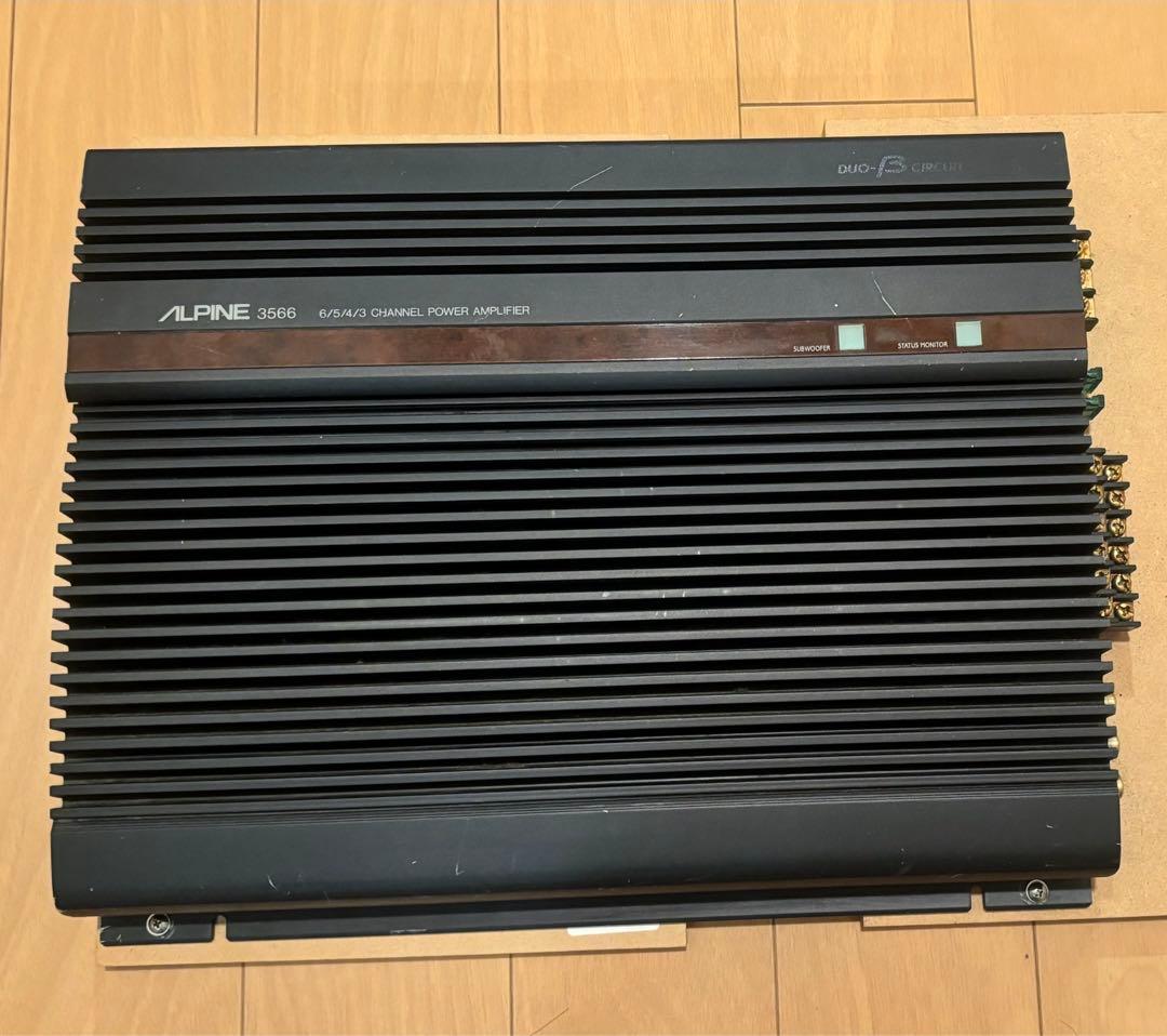 ALPINE 3566パワーアンプ6ch - メルカリ