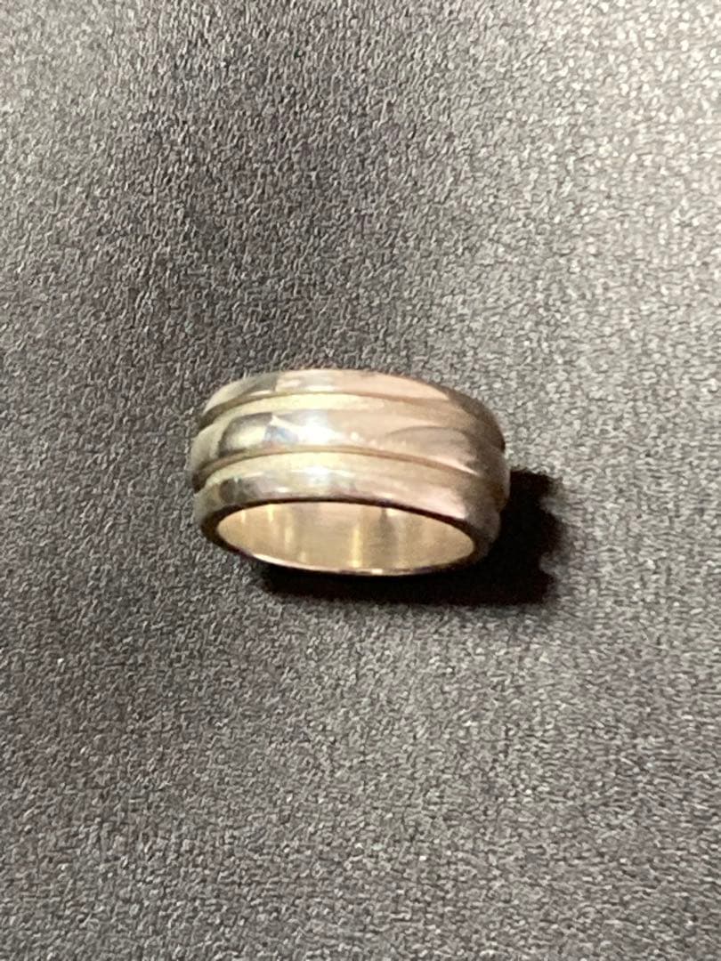 ティファニー　 TIFFANY 13号 グルーブド ダブルリング Tiffany & Co. - ティファニー リング グルーブドウィズ 13号 シルバー