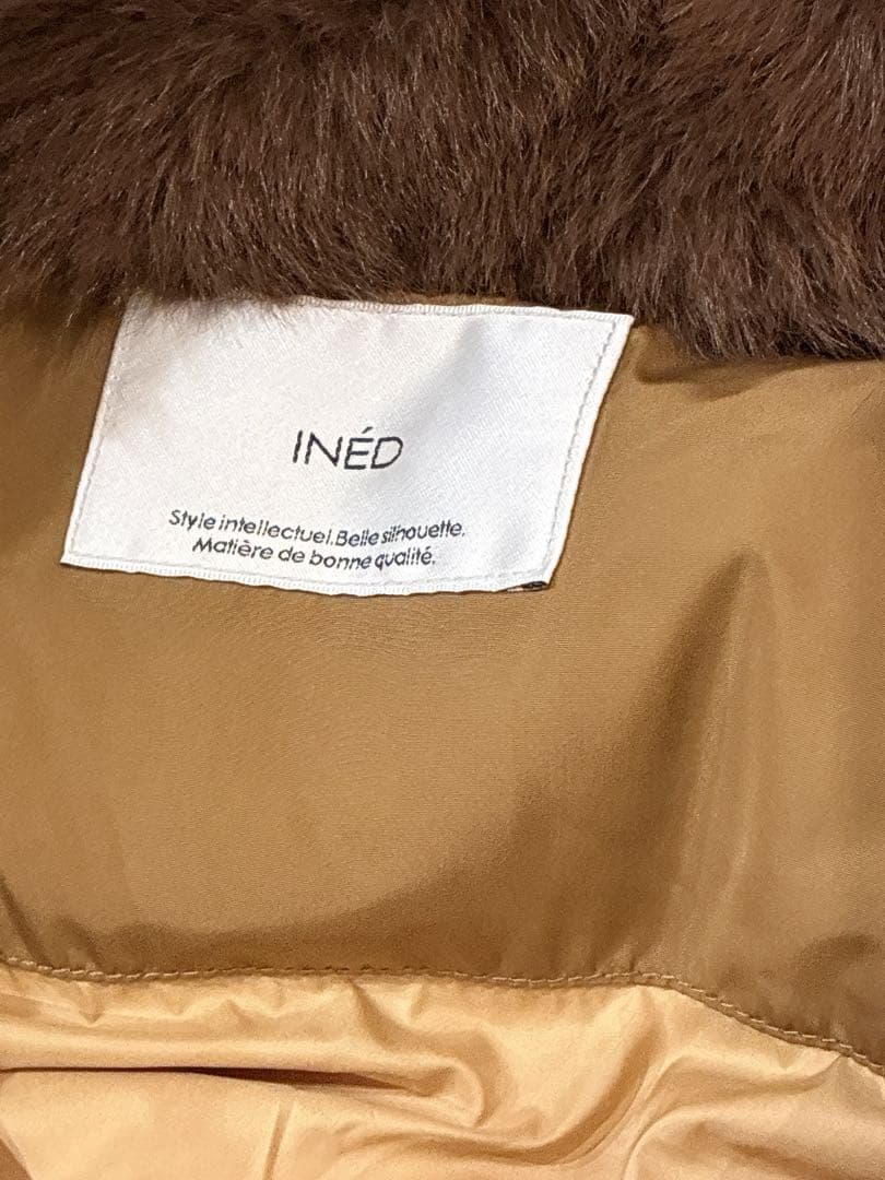 IND イネド《VERY掲載》エコファーフード2WAYダウン《Re:DOWN》