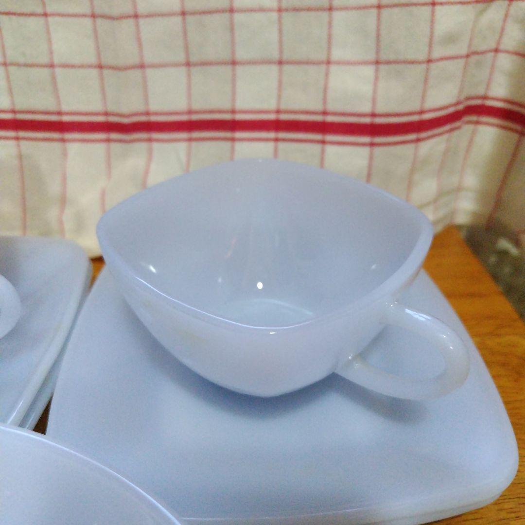 ファイヤーキング ブルー チャーム カップ & ソーサー 4客セット