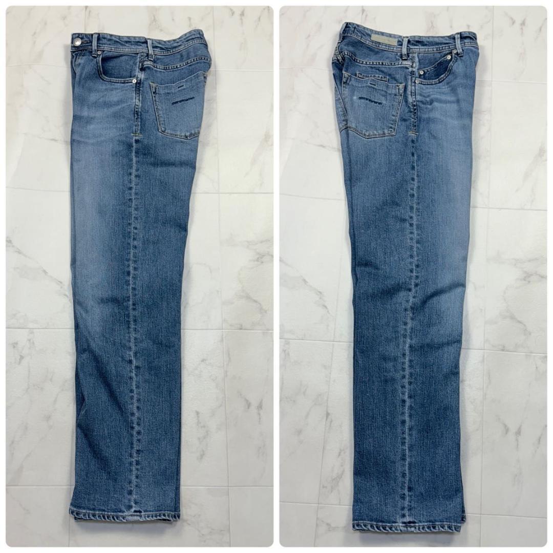 ヤヌーク LEA ボーイズルーズ ストレートデニムパンツ 24 ルーズ レア