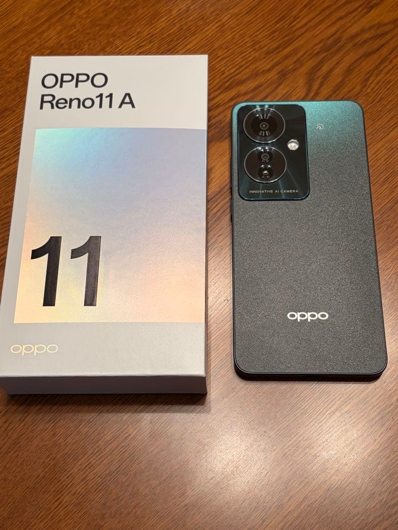 【美品】OPPO Reno 11a SIMフリー ダークグリーン128GB SIMフリー】OPPO Reno11 A限定BOXダークグリーン「CPH2603-OBB215GR