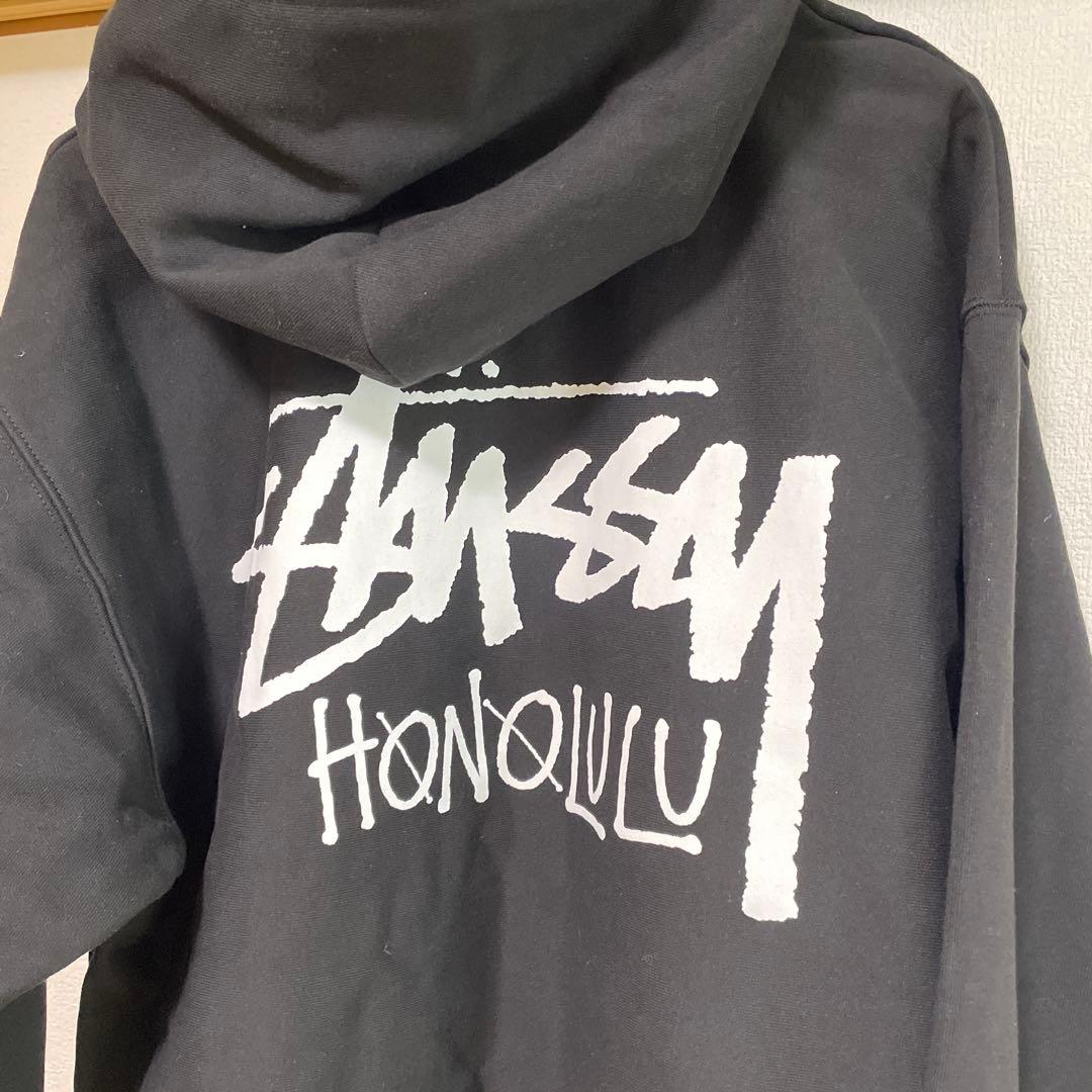 ハワイ限定 STUSSY ステューシー パーカー ホノルル ブラック M - メルカリ