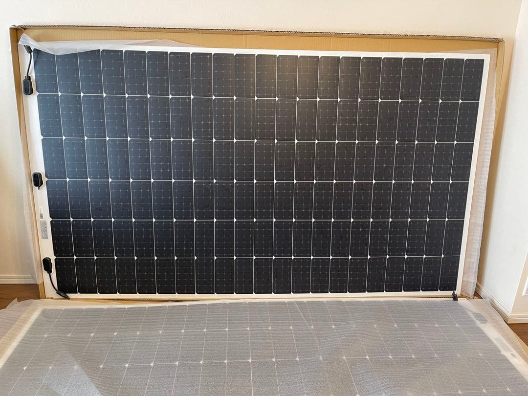 単結晶370W×2枚 フレキシブルタイプ】サンポートパワー 太陽光パネル