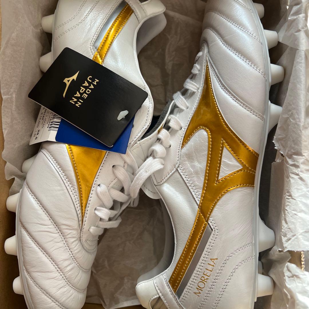 新品未使用 ミズノ モレリアⅡ JAPAN 白 金 日本国内2020足 限定