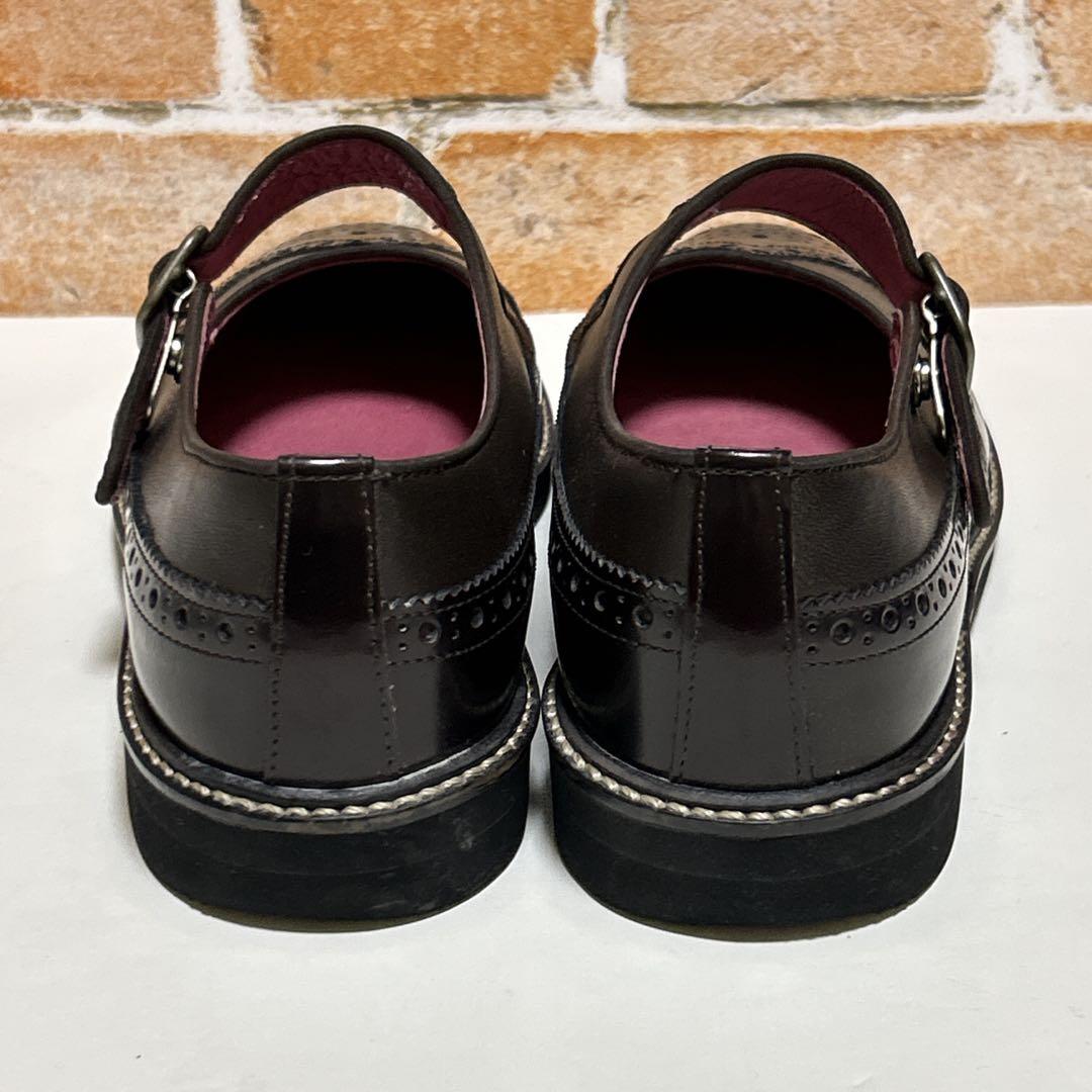 HARUTA】ハルタ メリージェーン(24)ウイングチップ レザー SF373