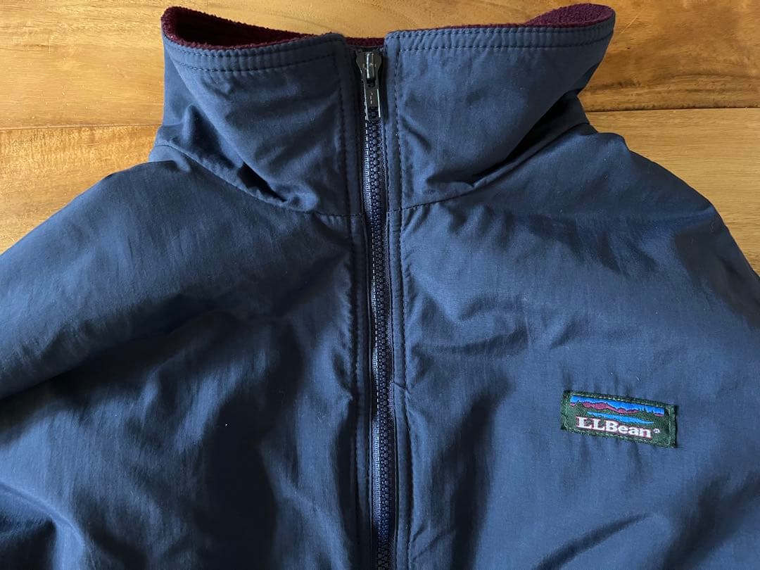 極上　L.L.Bean エルエルビーン ウォームアップジャケット ネイビー　紺色