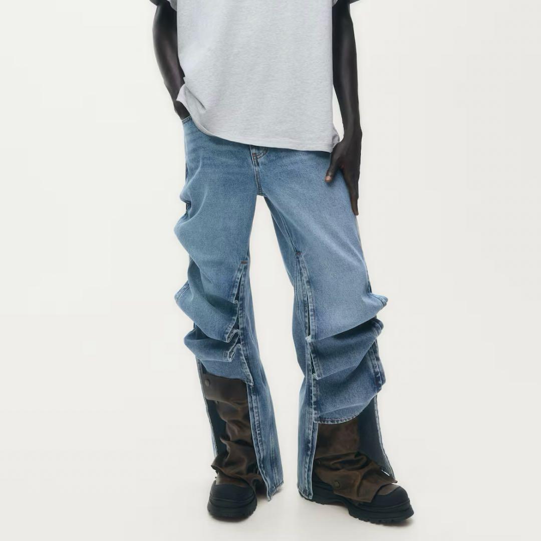 Glenn Martens × H&M サイドスリットワイドデニム 36 - メルカリ