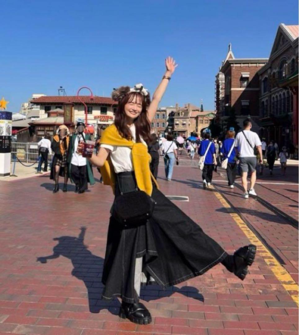 PINUE アシメフレアデニムスカート＊Sサイズ - メルカリ