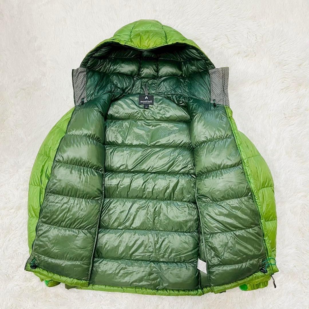 モンベル アルパインダウンパーカ L グリーン 1101407スタッフバック