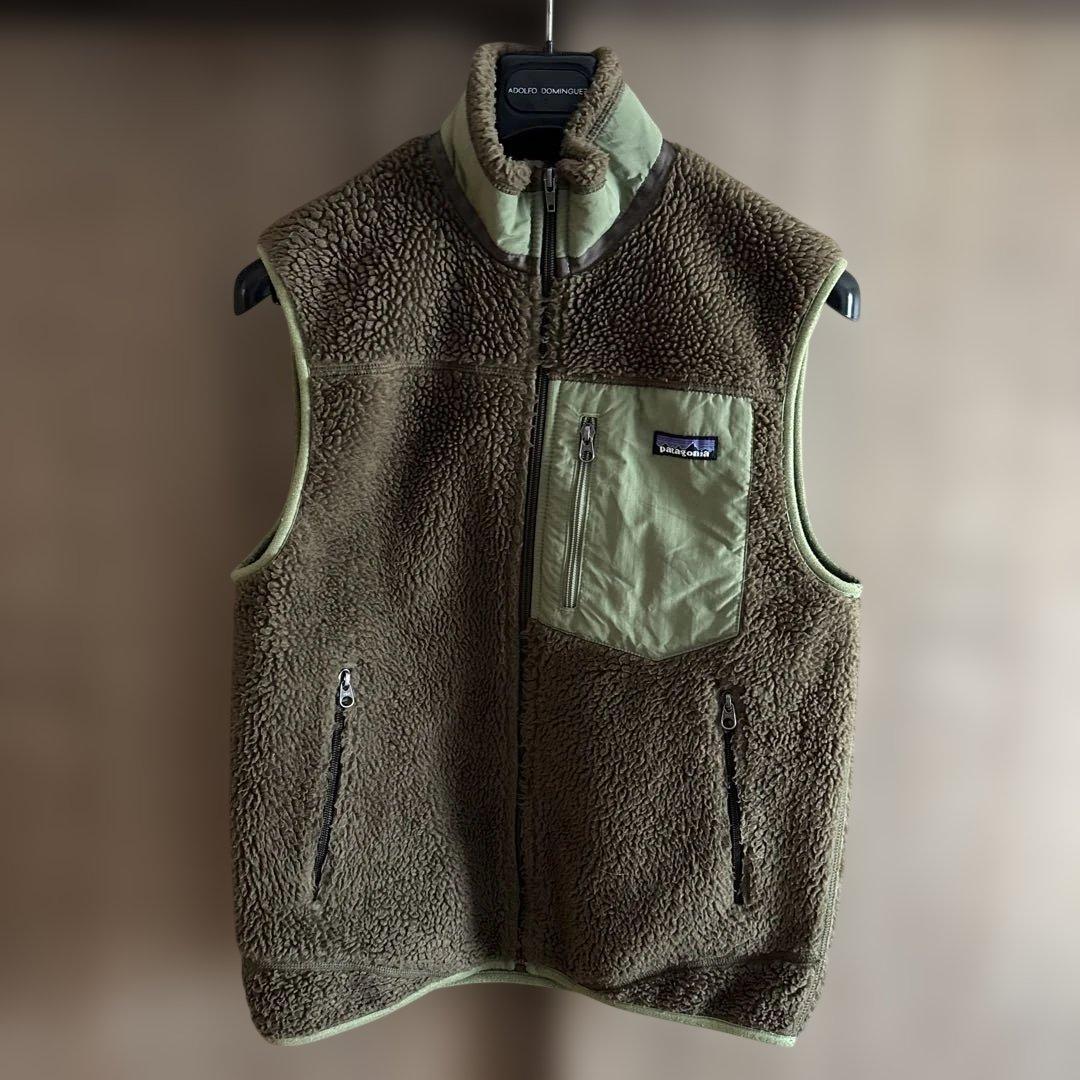 Patagonia レトロX メンズ ベスト Sサイズ ブラウン/グリーン 中古・古着通販】Patagonia (パタゴニア) クラシック・レトロX・ベスト