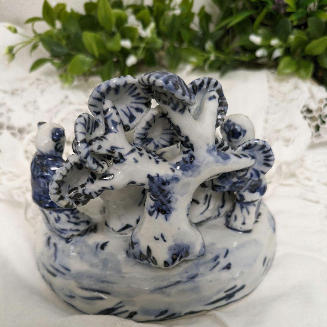 京焼清水焼　5代清風与平作　　　　　　　遊び唐子の置き物　(手作り )