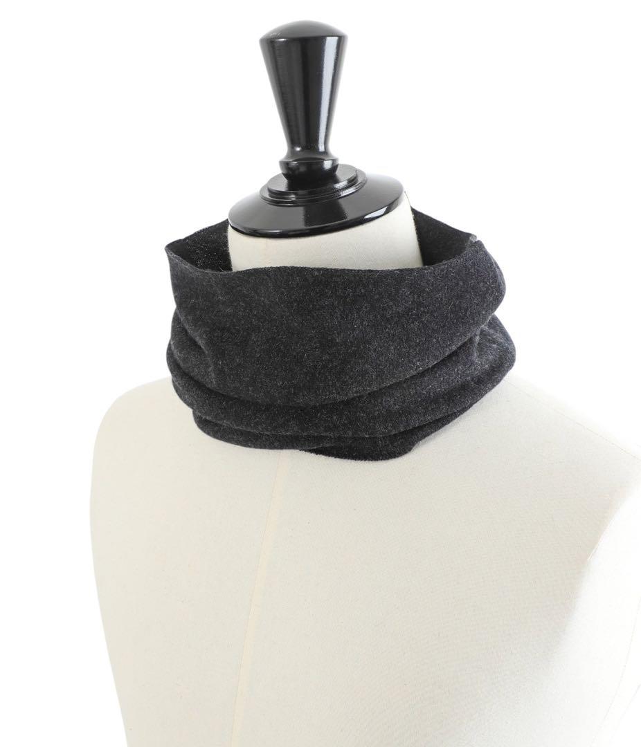 新品 COMOLI 25AW カシミヤネックウォーマー チャコール 安価