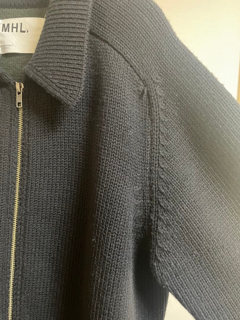 MHL マーガレットハウエル ニットジャケット ジップアップ