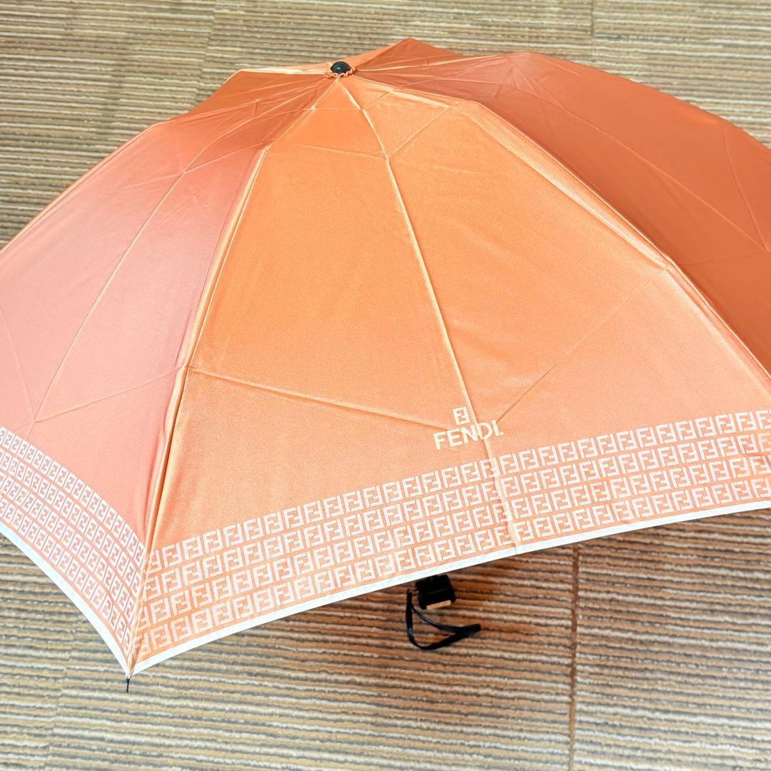 FENDI フェンディ ズッカ柄 FFロゴ 晴雨兼用折りたたみ傘 - メルカリ