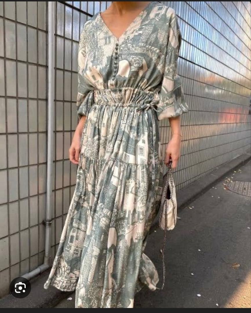 ワンピース Ameri TOWN VOLUME GATHER DRESS セール】VOLUME CHIFFON DRESS（ワンピース）｜Ameri（アメリ）の