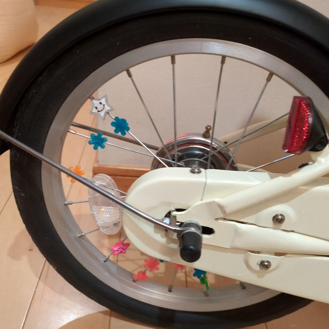無印良品 16型 子供自転車 押し棒 補助輪 ヘルメット付 - メルカリ