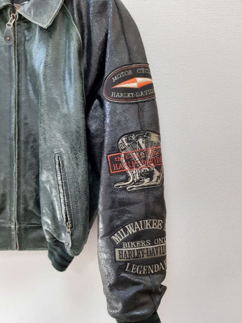 ハーレーダビットソン 革ジャン Mサイズ - メルカリ