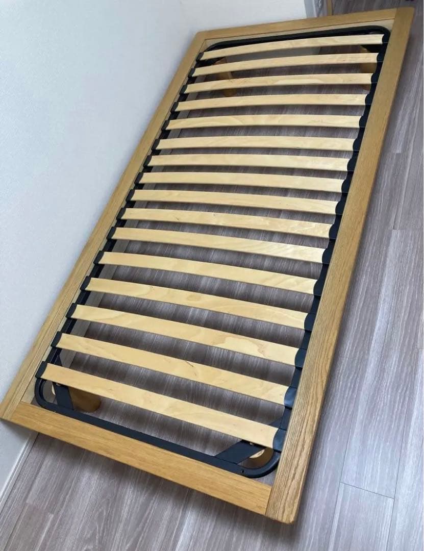 無印良品　MUJI 木製シングルベッドフレーム　オーク材　※収納も別掲載してます 木製ベッド・オーク材・シングル | 無印良品