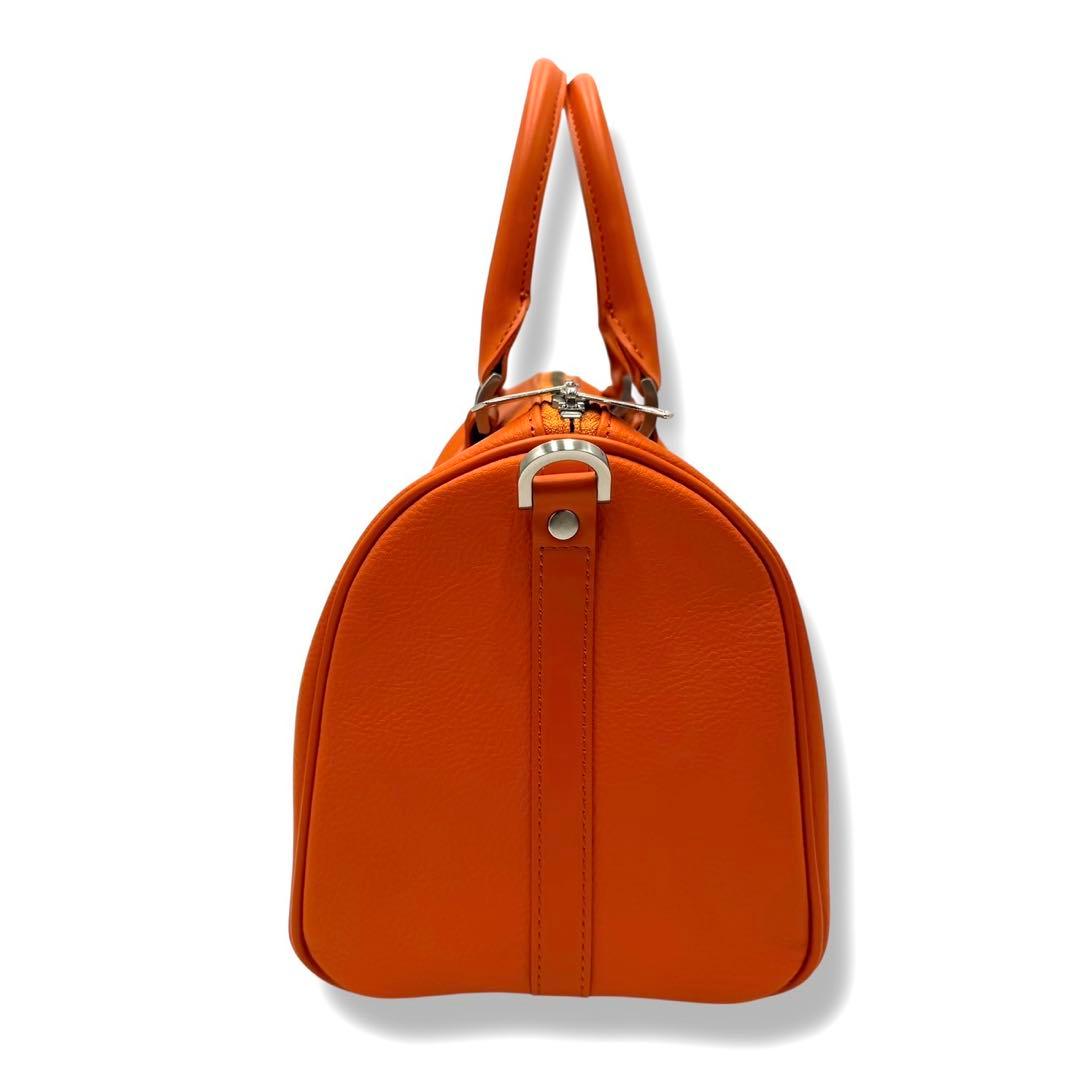 美品 MB ハイエンドレザーショルダーバッグ オレンジ - メルカリ