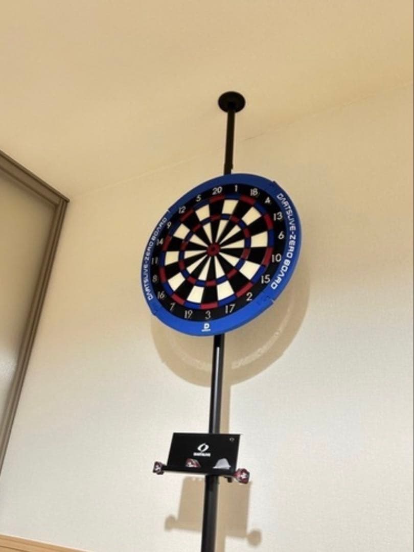 ダーツライブホームゼロとポールスタンド DARTSLIVE(ダーツライブ) ポールスタンド ブラック(ダーツ スタンド