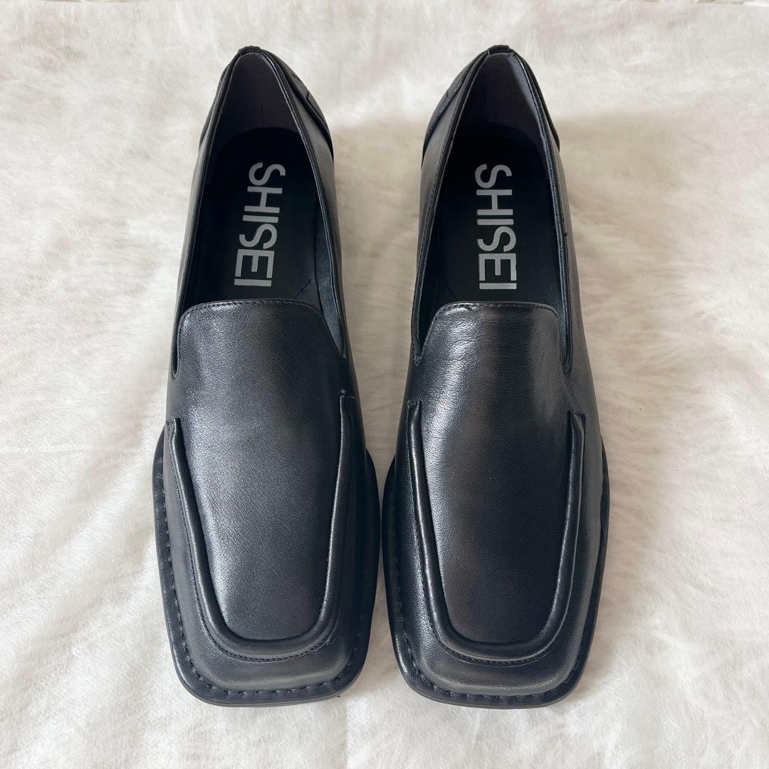 新品✨SHISEI シーセイ SQUARE LOAFER ローファー 黒 レザー - メルカリ