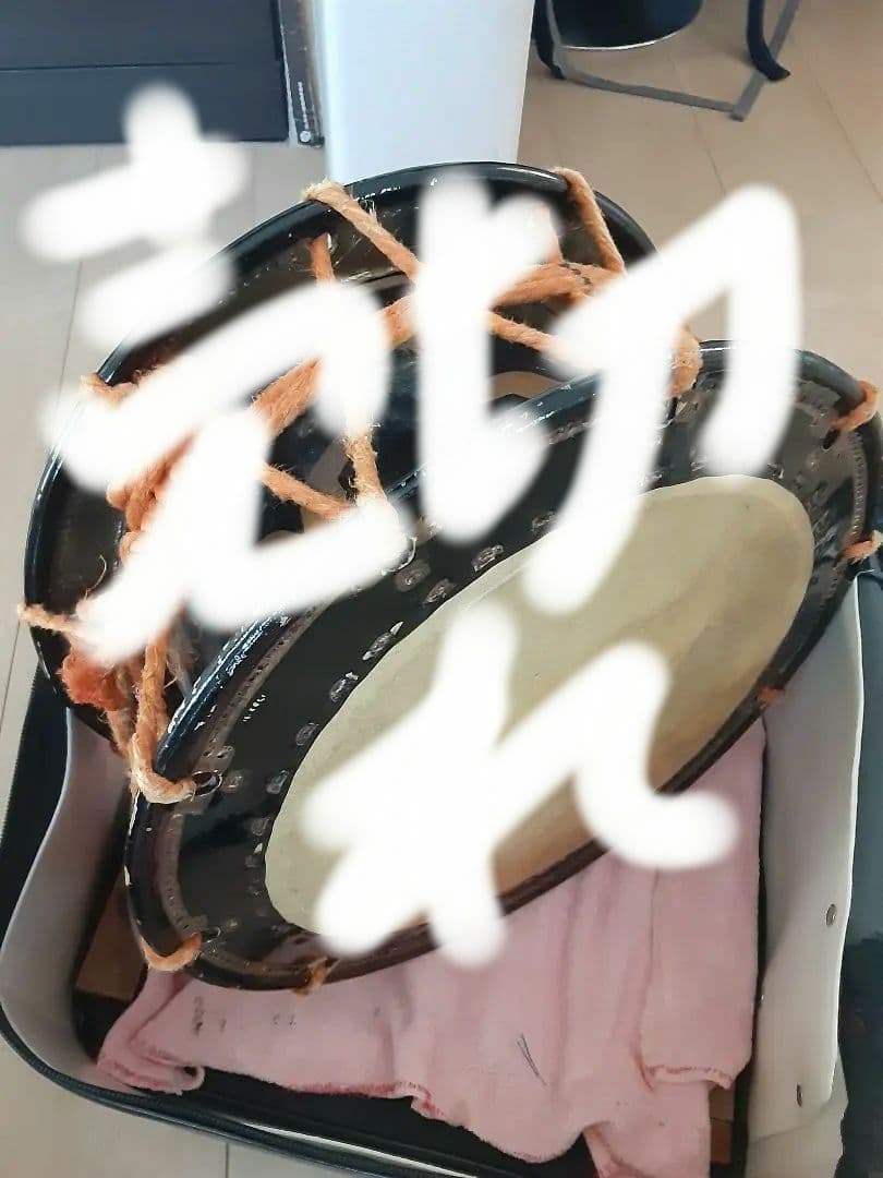 和太鼓 黒色 鶴模様 直径約30cm - メルカリ